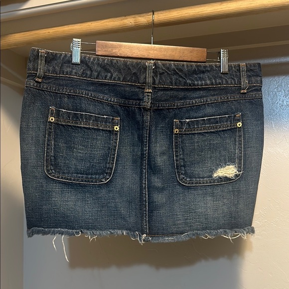 Mossimo Supply Co Blue Gray Mini Skirt Casual - Picture 3 of 6